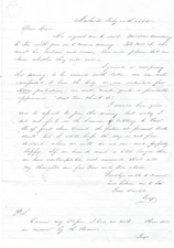 Confederate Soldier Informs Girlfriend Of Enlistment, Possible Battle In TN