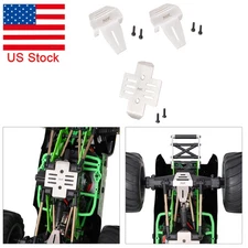 Stainless Steel Chassis+Bridge Guards Skid Plate For LOSI 1/18 Mini LMT Parts US