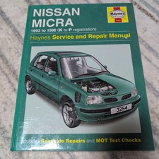 Haynes Nissan Micra 1993-1996 Service Manual Haynes Nissan Micra 1993-1996 Service Manual