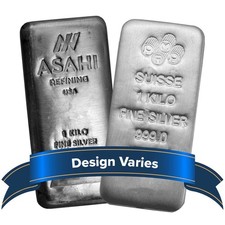1 Kilo Generic Silver Bar .999 Fine 32.15 oz Secondary Market 75.35 per troy oz