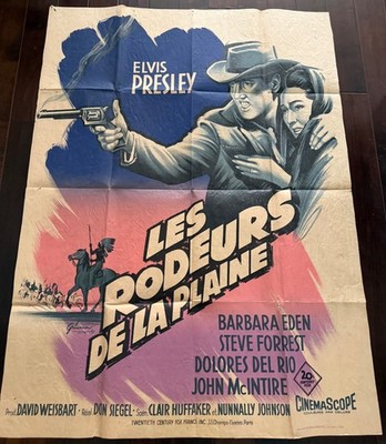 ELVIS PRESLEY - 1960 FLAMING STAR 46 x 62 MOVIE POSTER original