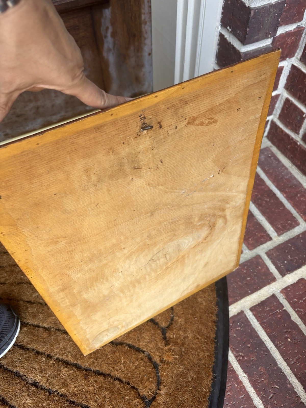 Vintage Marquetry Mosaic Wood art 14” X 16”