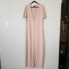 NWT Soncy Pink Button Front Maxi Dress Size 0 (12)
