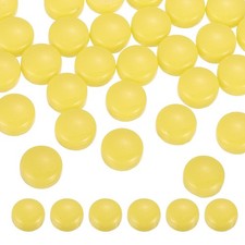 12mm Glass Mosaic Tiles 300g Iridescent Glass Mosaic Tile Bulk Apricot Yellow
