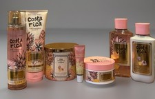 Bath Body Works PINK PINEAPPLE SUNRISE Candle Cream Wash Set of 7 122 Retail
