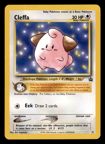 Cleffa 31 Promo Wizards Black Star Promos Pokemon Lightly Played