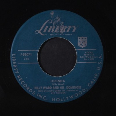 BILLY WARD & DOMINOES: star dust / lucinda LIBERTY 7'' Single 45 RPM