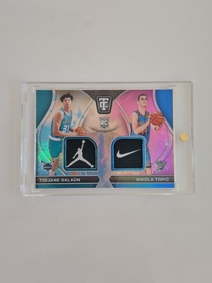 2024-2025 Panini Totally Certified Tidjane Salaun/Nikola Topic Dual Patch 1 Of 1