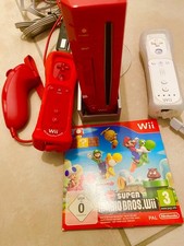 Nintendo Wii Mario Bros rouge + manettes bon état 
