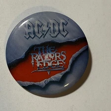 AC/DC Album The Razors Edge Band Pin Pinback Button Badge