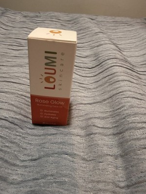 LOUMI Skincare Rose Glow Face Oil 30ml Jojoba Squalene Illuminates Hydrates