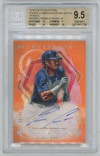 2019 Topps Inception Rookie Emerging Stars Orange Ronald Acuna Auto Card (12/50)