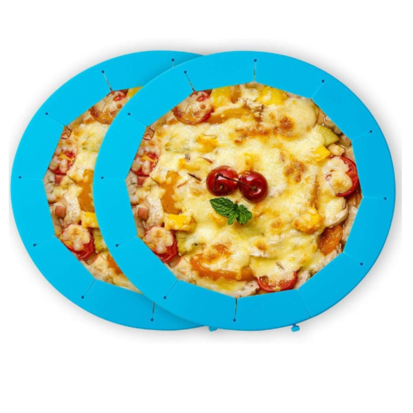 1 or 2  PCs Adjustable Pie Crust Shield Silicone Protector Ring Bake Cover......