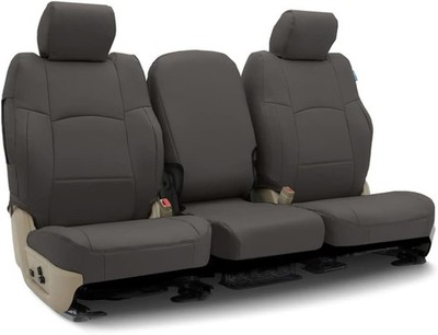 Custom Seat Cover Select Lincoln Models 1 Row Leatherette fabric Charcoal Solid