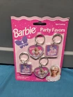 Rare Vintage 1997 Barbie Key Ring Set Of 4  Barbie Party Favors Keychains