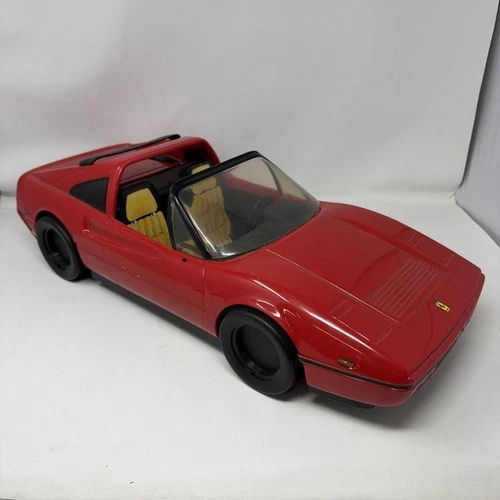 Vintage 1986 Barbie Red Convertible Ferrari 328 GTS Car 21" Mattel