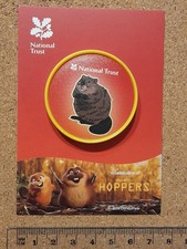 National Trust HOPPERS MOVIE PIXAR Beaver Childrens POPPER badge