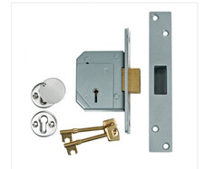 Chubb 3G114 Mortice Dealock  5 Lever  67mm (2.5”) Satin Silver Finish