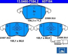 Bremsbelagsatz für AUDI A1 A3 SEAT Altea SKODA Fabia VW vorne ATE 13.0460-7184.2