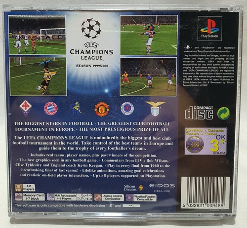 UEFA CHAMPIONS LEAGUE 1999-2000 Playstation 1 PAL NUEVO resellado como nuevo - Imagen 5 de 10