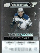 2021-22 Upper Deck Credentials Access Acetate #TART Robert Thomas /149