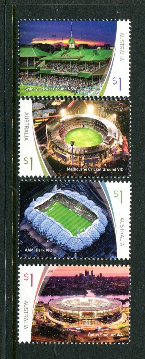 2019 Australian Sports Stadiums MUH Set of Stamps Australia