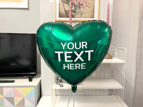 Globo Corazón con Texto Deseado Personalizado Idea Regalo Nombre Globo con Texto - Imagen 53 de 74