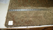 1 piece of Brown Taupe Chenille Print Upholstery Fabric Remnants F1112