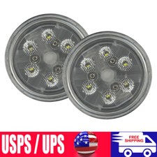 2 Par36 30w Led Work Lights Flood For John Deere Case Ih International Tractor