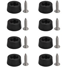 24 Pcs Cutting Board Feet with Stainless Steel Screws 3/4 Inch Rubber Feet fo...