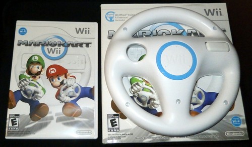 Mario Kart mit Original Wheel | Nintendo Wii | GETESTET & FUNKTIONSFÄHIG | Komplett CIB