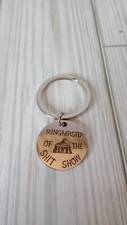 Ringmaster Of The S*** Show Engraved Keychain Approx 1 Inch