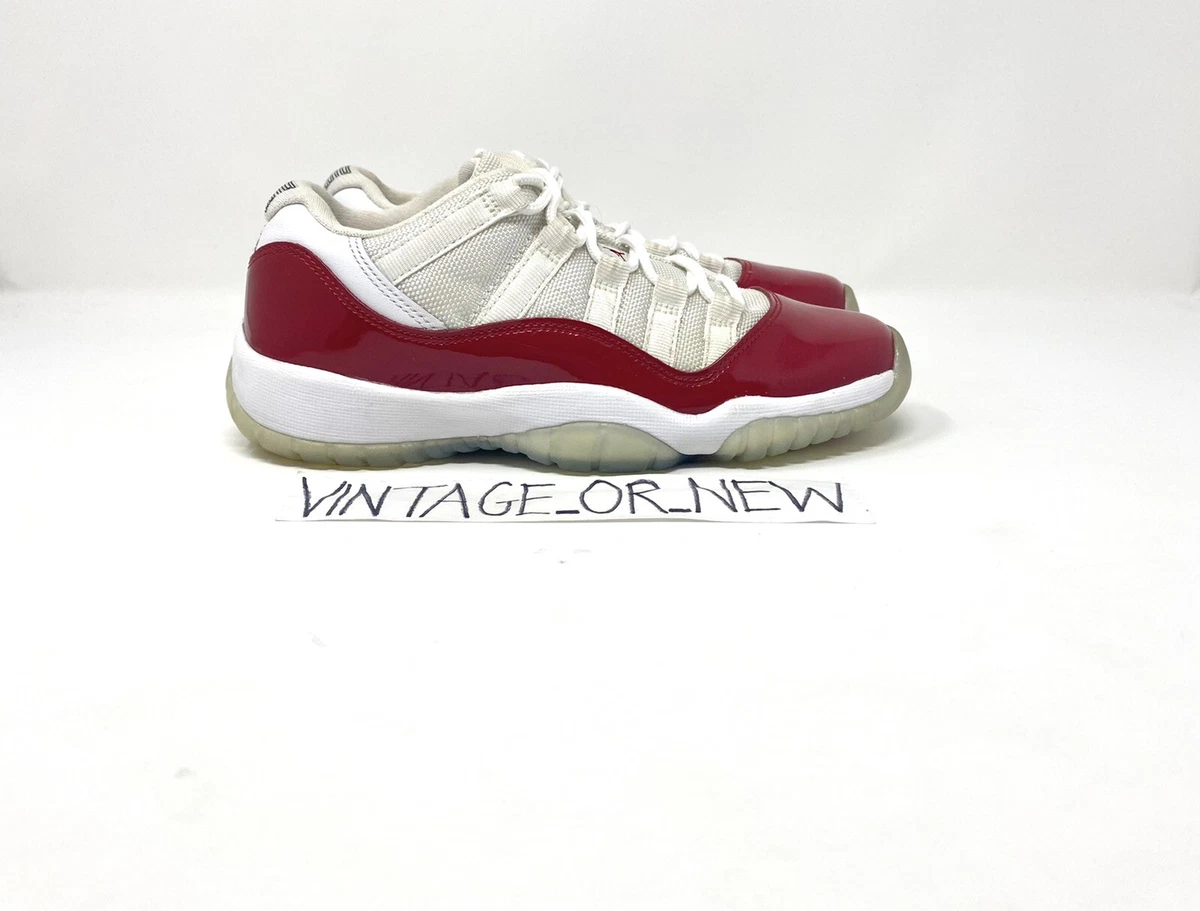 Nike Air Jordan XI 11 Low Cherry Retro BG GS 528896-102 sz 4Y | eBay