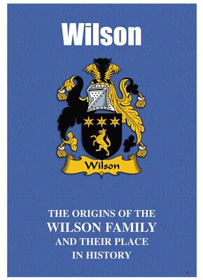 Wilson English Surname History Booklet with Historical Facts of this Famous Name