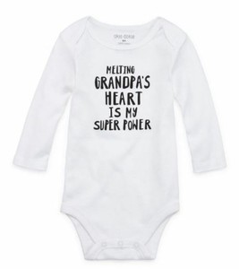 Okie Dokie One Piece Melting Grandpa S Heart Is My Super Power 3m Free S H Ebay