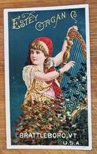 Victorian Trade Card Brattleboro Vermont Estey Organ Company St Johnsbury
