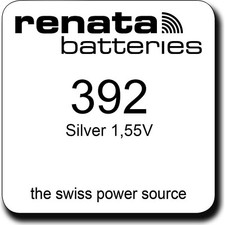 Watch Renata 392 Watch Battery SR41W AG3 0 Mercury 1.55V Battery 1 Blister