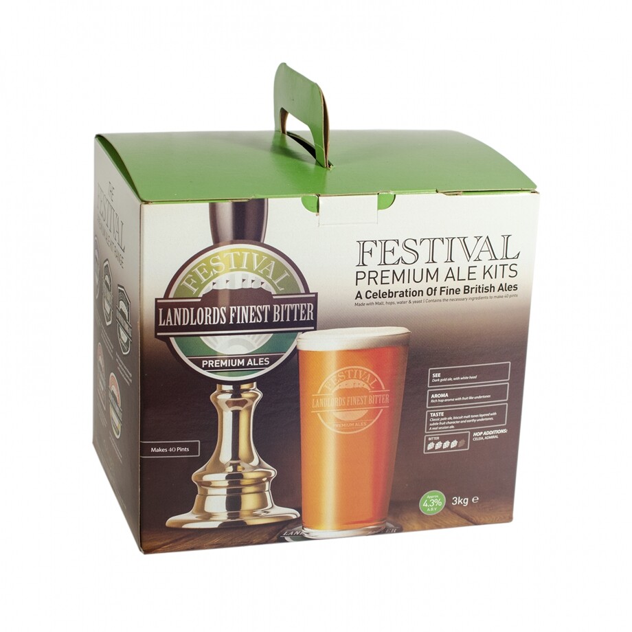 Festival Premium Ale Home Brew Ingredient Kit - Landlords Finest Bitter- 40 Pint