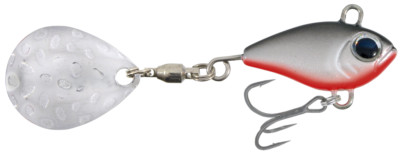 KAMATSU TWIST TAIL FISCHKOPF MIT SPINNERBLATT, RAUBFISCH KÖDER, METALL JIGKOPF