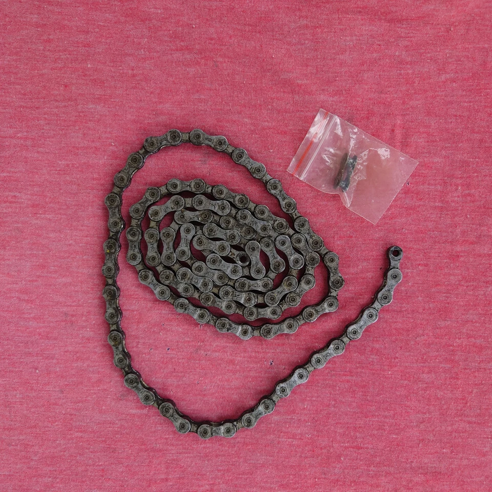 Shimano Dura Ace XTR CN 7701 Super Narrow chain 107 link 9 Speed silver - Image 2 of 4