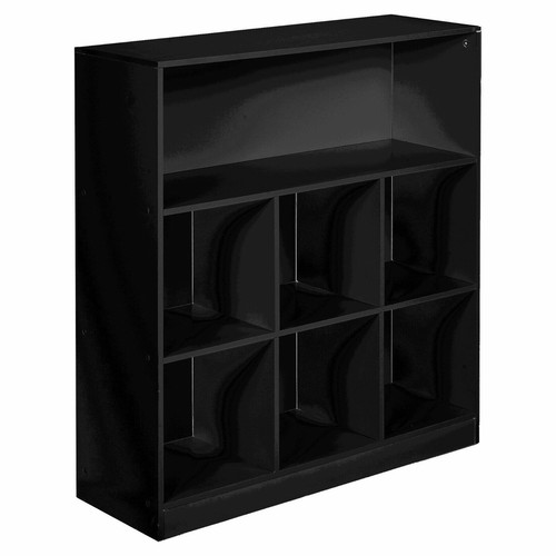 7-Cube Wide Storage Bookshelf Wooden Bookcase Display Shelf Freestanding Cabinet - Picture 15 of 18