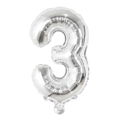 16" 40" Inch Silver Number Alphabet A-Z Letter Foil Balloon Birthday Baby Shower - Picture 33 of 39