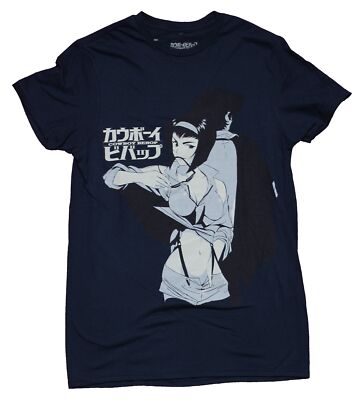 Cowboy Bebop Adult New T-Shirt - Faye Valentine Midriff Pose | eBay