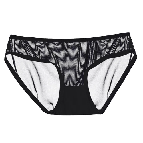 4 Pack Lot Sexy Women Low Waist Sheer Panties Underwear Mesh Cute Seamless Brief - Bild 14 von 22