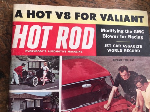 HOT ROD MAGAZINE OCTOBER 1960 A HOT V8 FOR VALIANT - Picture 2 of 7