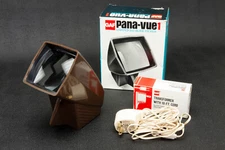 Vintage GAF Pana-Vue 1 Lighted 2x2 Slide Viewer with 120VAC Adapter