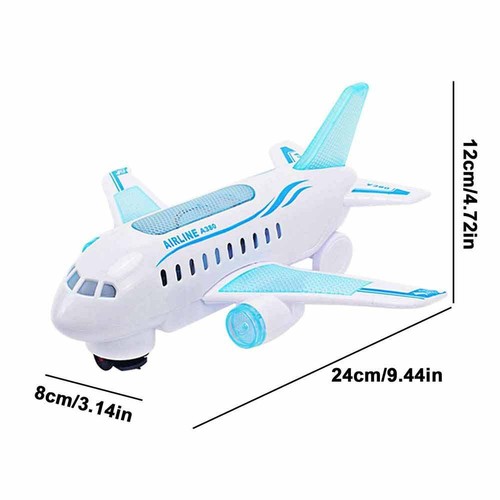 Modelo de juguete de avión para niños con sonidos de música para regalos para... - Imagen 4 de 12