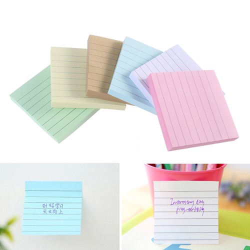 6pcs Notebook Lovely Sticky Notepads Candy Color Notepads Note Pads