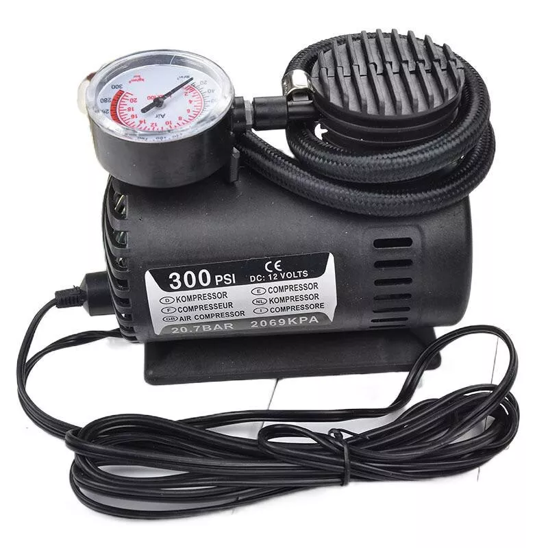 12v Car Mini Portable Compressor Pump Car Tyre Inflator 3000psi