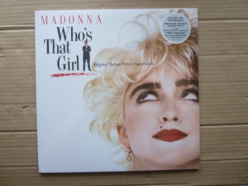 MADONNA - WHO'S THAT GIRL - CRYSTAL CLEAR VINYL - NEW & SEALED DAMAGED CORNERS